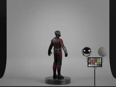 Ant-Man Low-poly 3D model