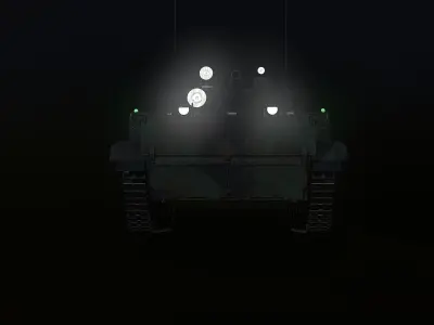 BMP-3 Armored Vehicle Low-poly 3D model