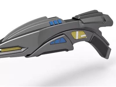 Romulan Disruptor Rifle from Star Trek Deep Space Nine 3D model