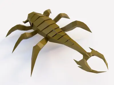 Scorpion low poly 3d model Low-poly 3D model