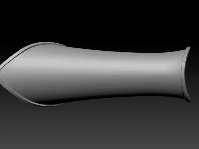High-poly model Bracer pipe 3D model