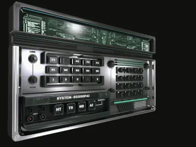 control panel 3D model