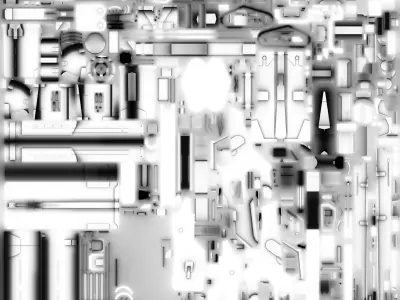 Low poly GUN Low-poly 3D model