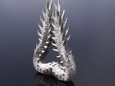 Dragon stylized tail Arch 2 3D model