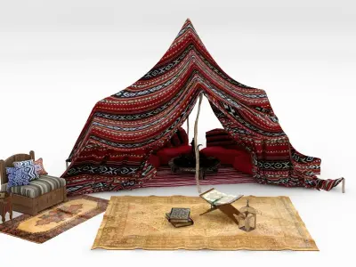 Arabic Islamic Tent 3D model