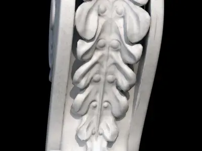 buttress marble corbel Low-poly 3D model