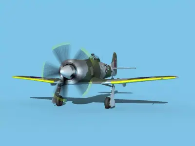 Hawker Tempest MKII V06 RAF 3D model