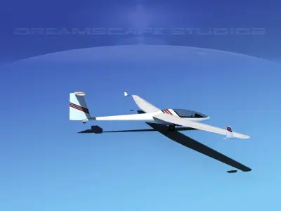 Glaser-Dirks DG-300 Glider V08 3D model