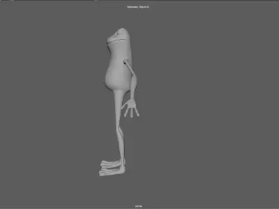 Cartoon Frog 3D model