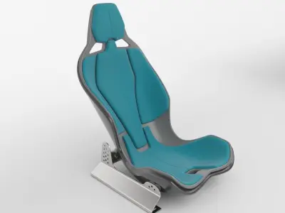 performance car seat 3D model