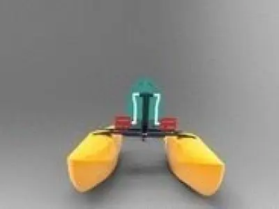 Portable Boat Free 3D model