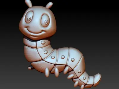Caterpilller pendant 3D print model