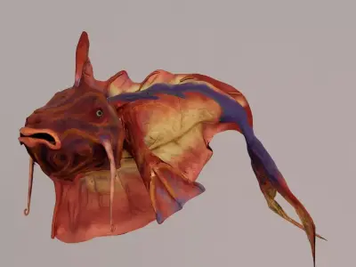 Alien Aquatic Creature 3D model