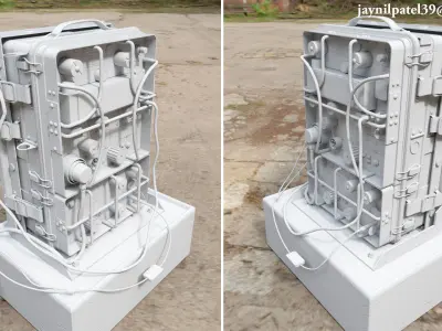 Radio Receiver And Transmitter BC - 1306 Low-poly 3D model