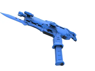 Gun of Sombra from the game Overwatch 3D model