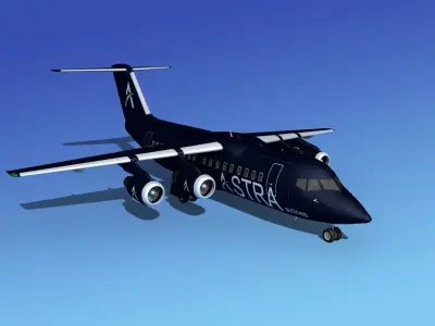 BAe 146-200 Astra 3D model