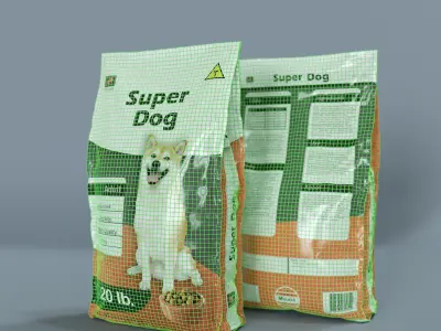 Dog Food Bag 1 3D model