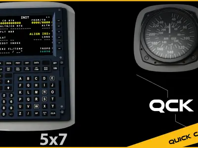 Quick Cockpit Kit Vol 1 - Polystein Add-on Presets for MODO 3D model