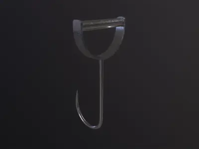 Meat Hook 3D Model Low-poly 3D model