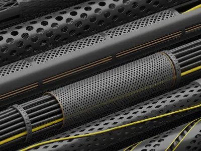 Cable and Wires and Cable Element 3D model