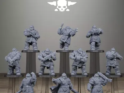 Grimguard Skull Wardens 3D print model