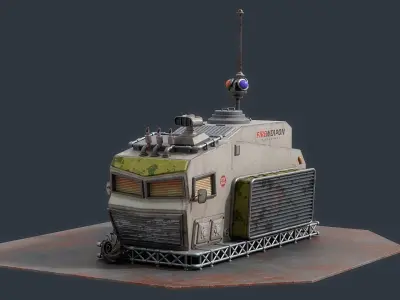Cartoon Military Elements Collection 3D model