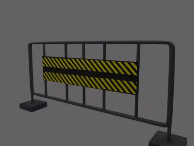 Barricade Free low-poly 3D model