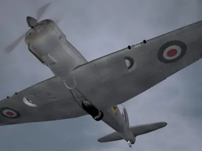 Blackburn B-24 Skua Mk-2 3D model
