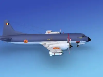 Lockheed P-3 Orion Belgian Air Force 3D model