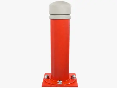 Road Safety Bollards and Cone Collection V3 3D model