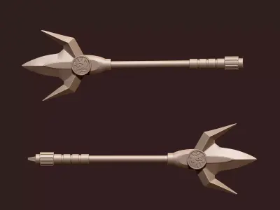 Blue Ranger Inspired Power Lance Joinable Collapsible Version 3D print model