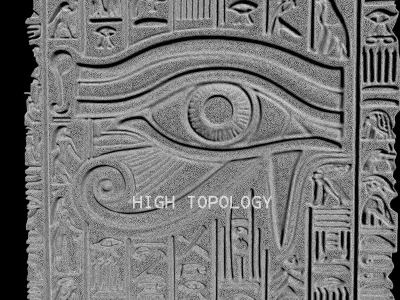 COPY OF OLD EGYPT HIEROGLYPHS EYE HORUS CARVED BOARD PENDANT 3D print model