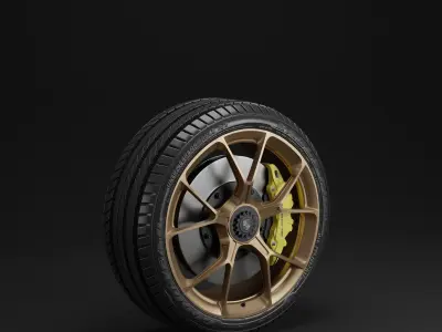 Porsche GT3 Wheels 3D 3D model