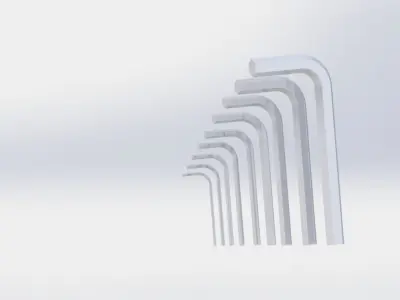 Allen Key Set Free 3D model