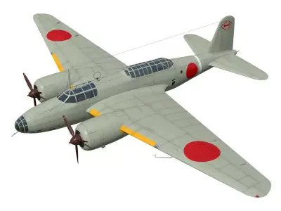  Ki21 Type II Kou Sally 3D model