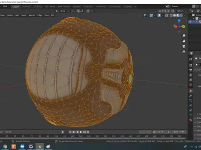 FREE 3D MODEL Rocket League Ball Free low-poly 3D model