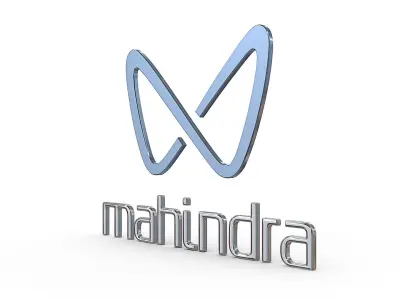 mahindra new logo 3D model