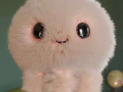  fluffy Toy Free 3D model