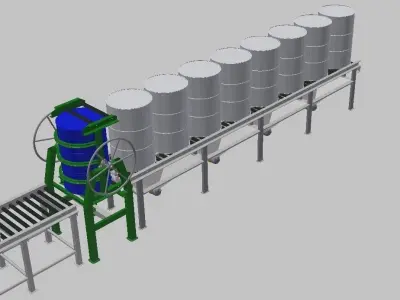 Volcador de tambores Free 3D model