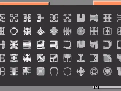 Sci Fi Greebles Collection I Free 3D model