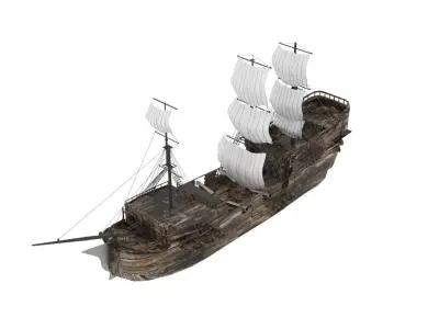 Sailboat Galleon 3D model