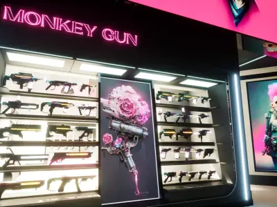 Cyberpunk Gun Shop 3D model