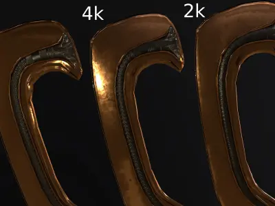 Nablus Khopesh - A Canaanite Bronze Sword Free low-poly 3D model