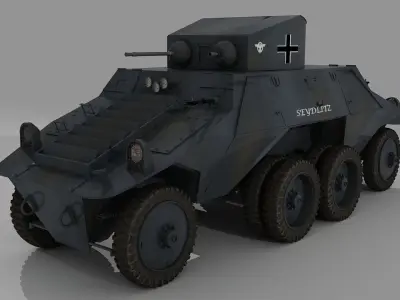 Steyr Adgz Spahwagen M35 3D model