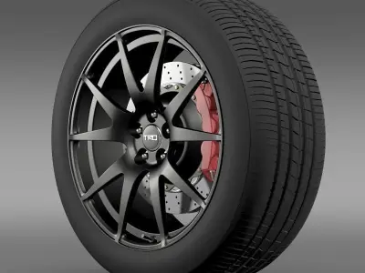 TRD Toyota GT 86 wheel 3D model