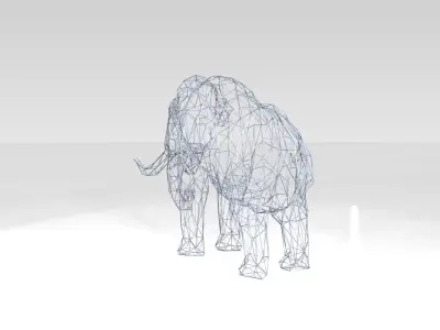 Mammoth Wireframe 3D model