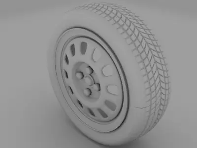 VW Golf Wheel 3D model