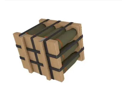 Military Artillery Shells 155mm 3D model