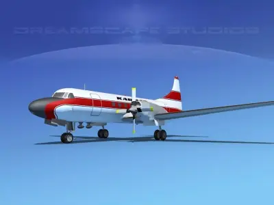 Convair CV-580 Kar-Air 3D model