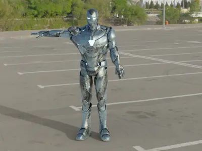 Ironman Mk 85 3D Model with 2 styles Low-poly 3D model